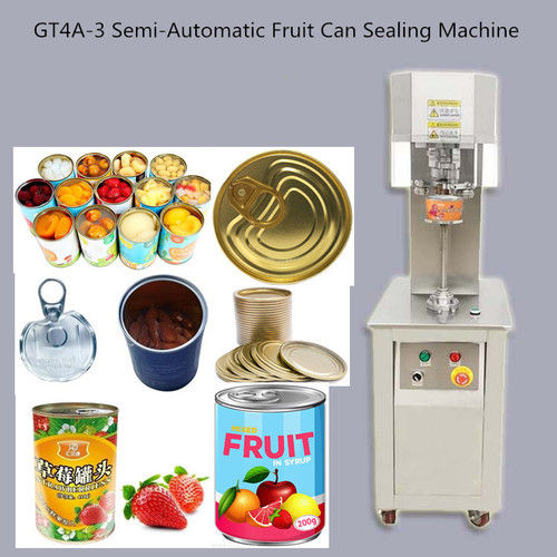 Stainless Steel Gt4A-3 Semi Automatic Fruit Can Sealing Machine