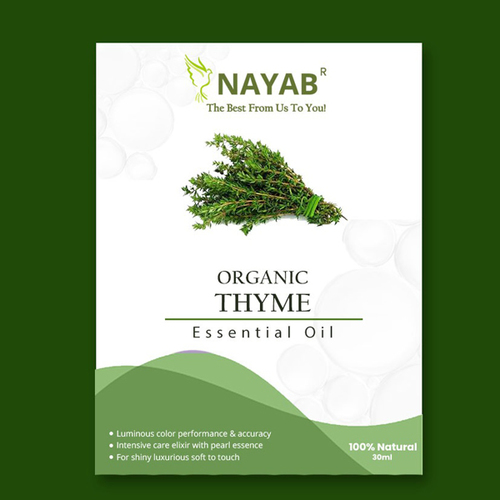 Organic Thyme Essential Oil Age Group: All Age Group