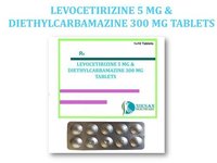 Levocetirizine 5 Mg &diethylcarbamazine 300 Mg Tablets General Medicines
