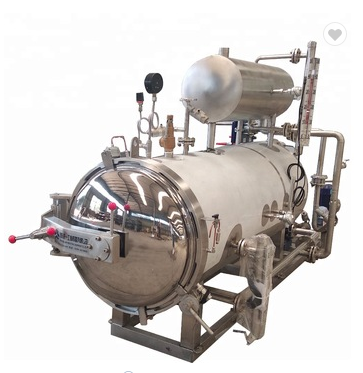 Stainless Steel Tz-700L  Canned Food Sterilizer Autoclave Used For Fruit Juice Bottle