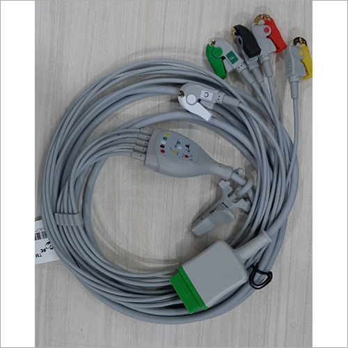 11 Pin 5 Lead Clip Type ECG Monitor Cable By CARDIO BEATS LLP