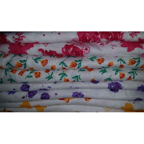 Floral Printed Flannel Fabric