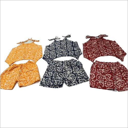 Sleeveless Cotton Printed Short Dress - Cotton, Sizes S, M, L, XL, Available in Various Colors | Washable, Suitable for All Seasons