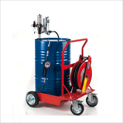 Hose Reel With Lubrication Equipment