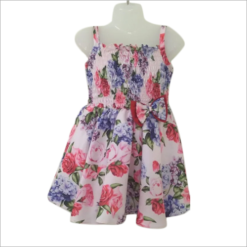 Kids Fancy Frock - Lightweight, Colorfast Fabric, Available in Multiple Sizes and Color Combinations | Washable, Printed Design for Girls