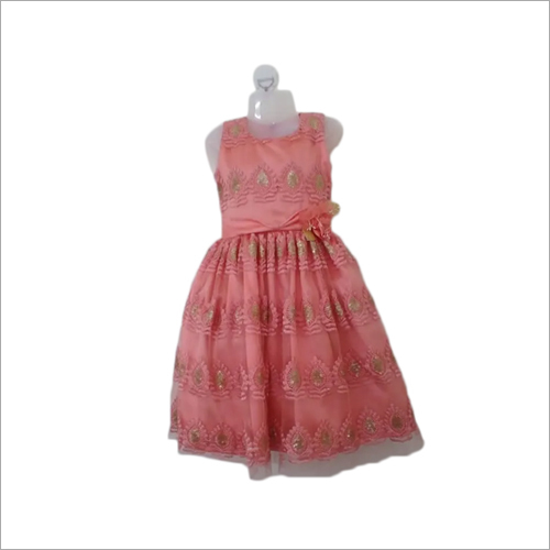 Kids One Piece Frock - Lightweight Cotton Blend, Comfortable Sizes for Girls, Colorfast Designs for Summer, Washable with Modern Style
