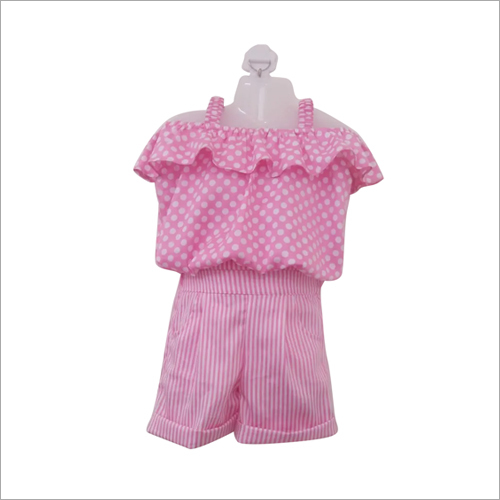 Kids Short And Top - Cotton Blend, Various Sizes | Summer Style for Girls, Washable, Modern Design for Outings and Picnics