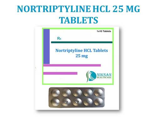 NORTRIPTYLINE HCL 25 MG TABLETS