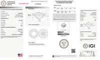 Round Brilliant Cut Lab Grown 1ct G SI2 IGI Certified Diamond 445056299