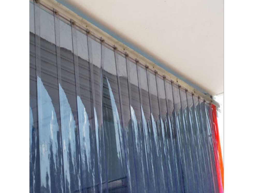 Clear View Welding Pvc Strip Curtain - Color: Transparent
