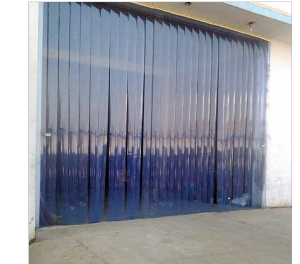 Clear View Climate Control Pvc Strip Curtain - Color: Transparent