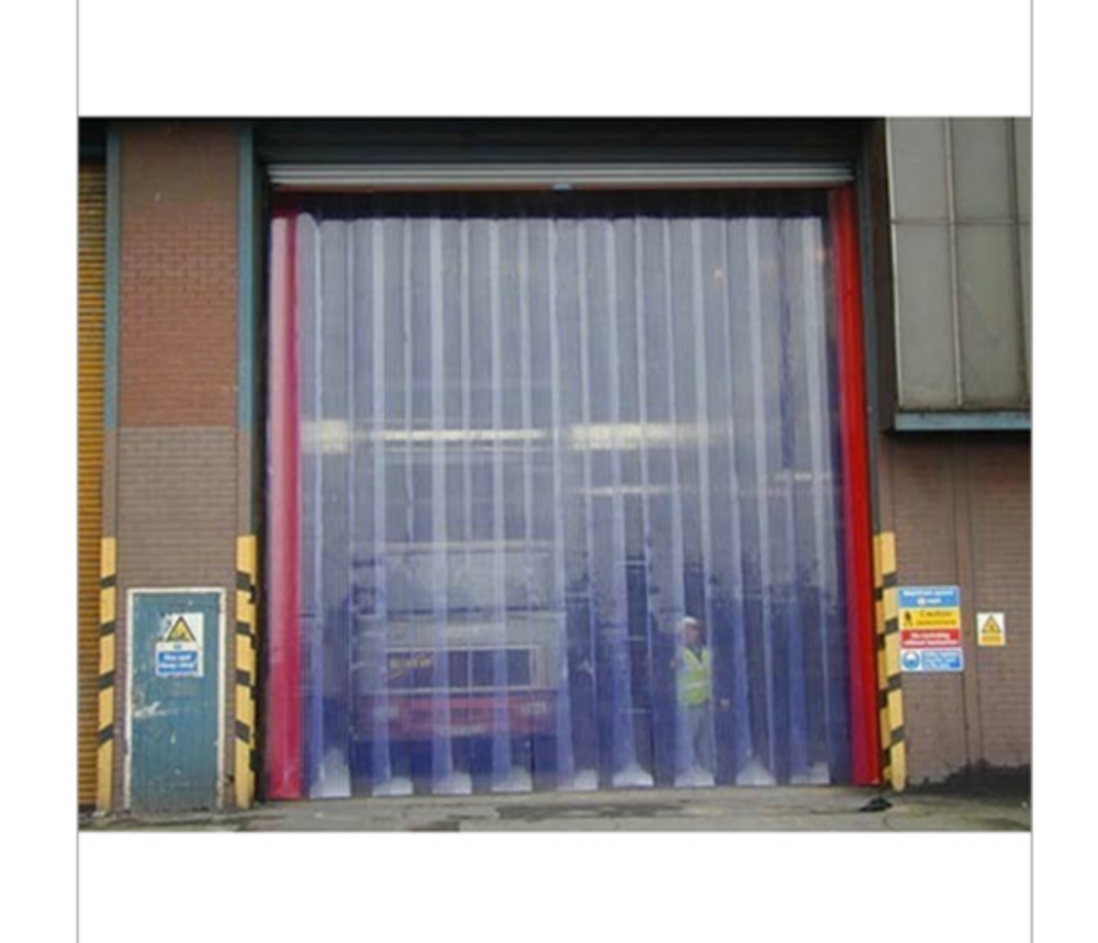 Clear View Freezer Grade Pvc Strip Curtain - Color: Transparent