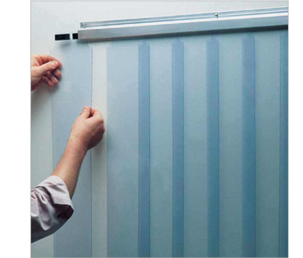Clear View Pvc Strip Dividers - Application: Commercial