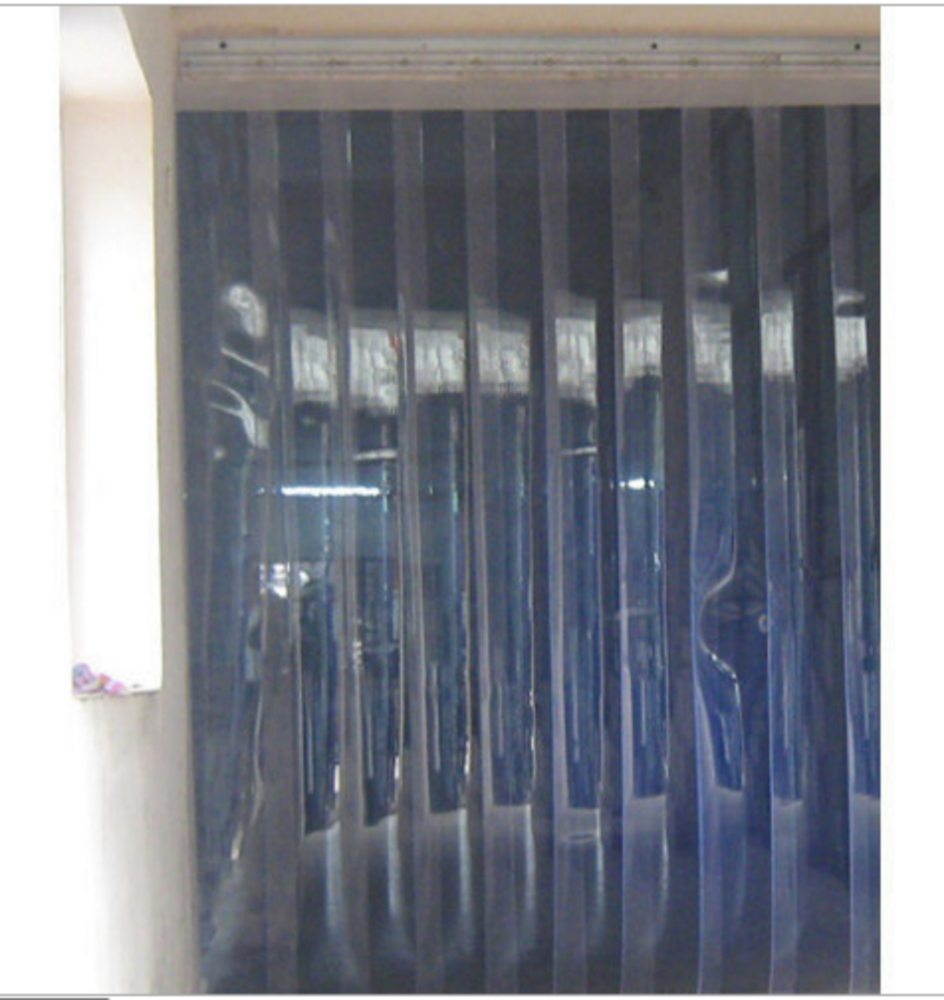 Clear View Refrigerated Truck Strip Curtain - Color: Transparent