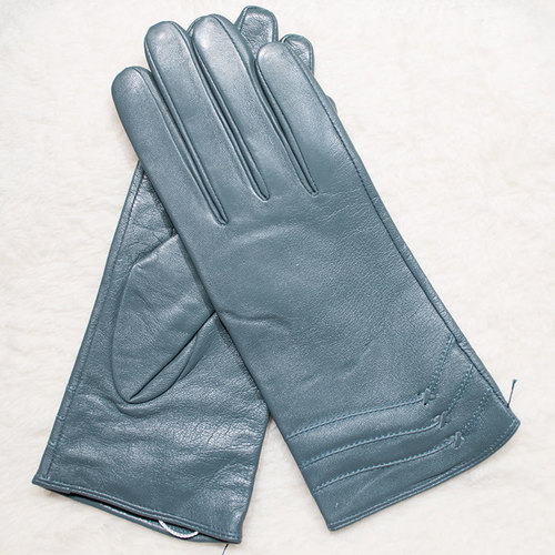 Luxury Quality Soft Lambskin Dressing Leather Gloves Cashmere or Wool Lined Winter Ladies Womens Glove