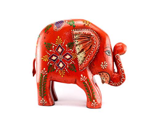 Wooden Handicraft Small Elephant Set Of Two
