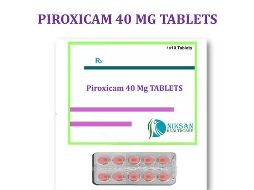 Piroxicam 40 Mg Tablets General Medicines