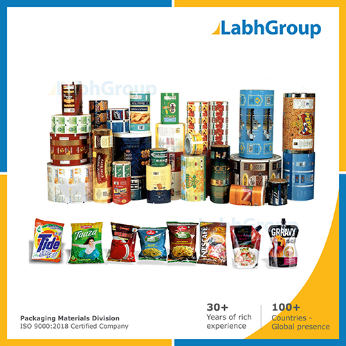 Printed Flexible Laminated Pouch Packaging Material
