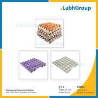 Paper Pulp Egg Tray - Color: White