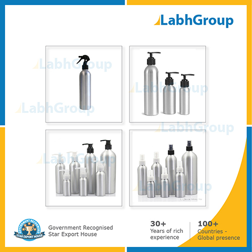 Empty Aluminium Bottle With Plastic Cap