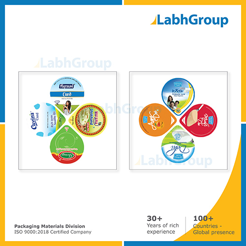 Printed Aluminum Heat Seal Foil Lids