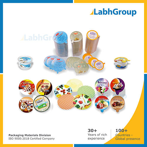 Printed Paper Lids For Ice Cream Cup & Cone By LABH PROJECTS PVT. LTD.