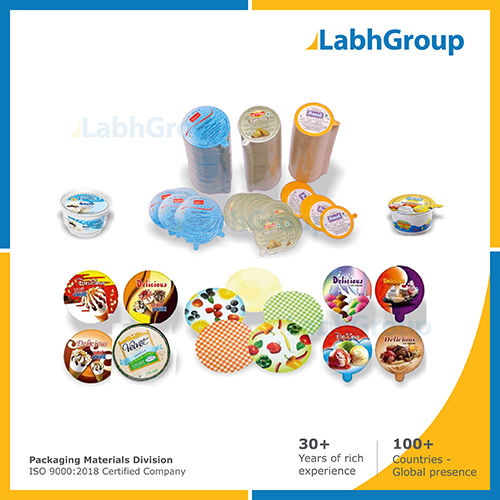 Printed Paper Lids For Ice Cream Cup & Cone