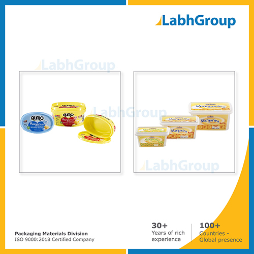 In Mould Labelling Iml Container For Margarine Packaging