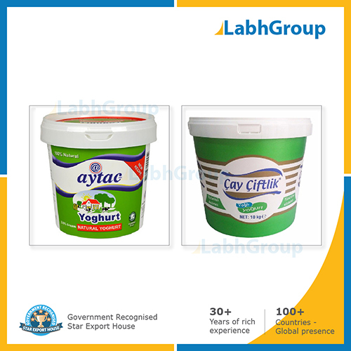 In Mould Labelled Iml Container For Curd Yogurt Packaging