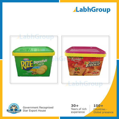 In Mould Label Iml Container For Cookies Biscuit By LABH PROJECTS PVT. LTD.