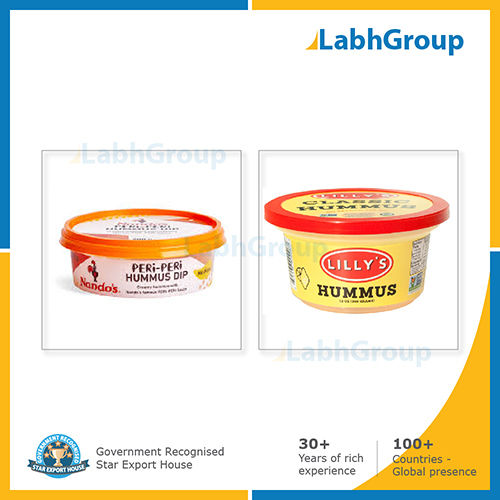 Plastic Iml Container For Hummus Dips And Spreads