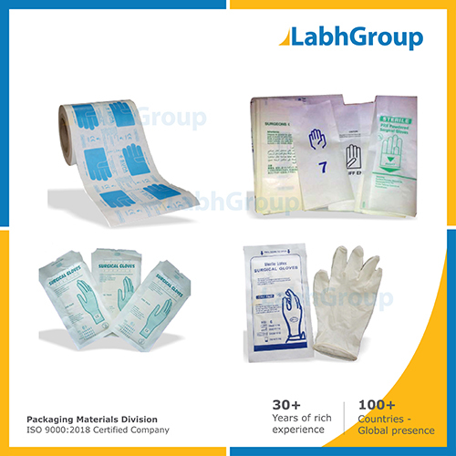 Printed Pe Coated Packing Paper Wrapper For Surgical Gloves