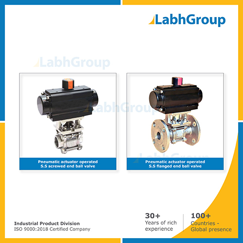 Pneumatic Actuator Operated Ball Valve