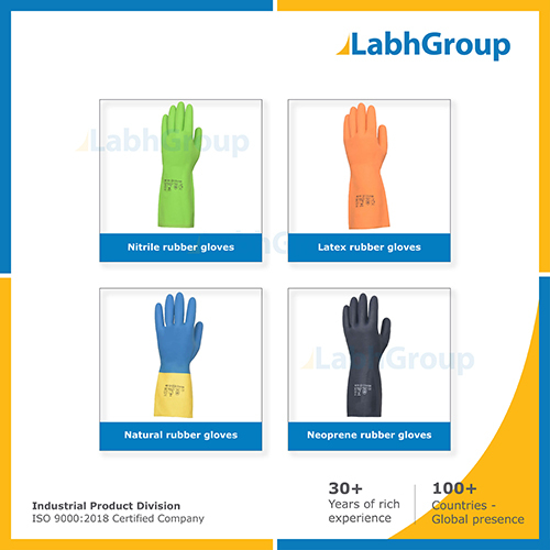 Hand Protection Rubber Gloves For Industrial Safety