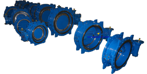 As Standard Double Eccentric Butterfly Valves