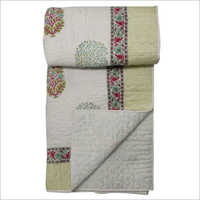 Jaipuri Hand Block Print Quilt Bed Cover