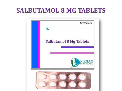SALBUTAMOL 8 MG TABLET By NIKSAN HEALTHCARE