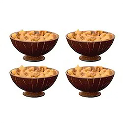 Coconut Shell Round Shape Bowl - Solid Brown Various Sizes Available | Long Service Life Ideal for Decorative Uses