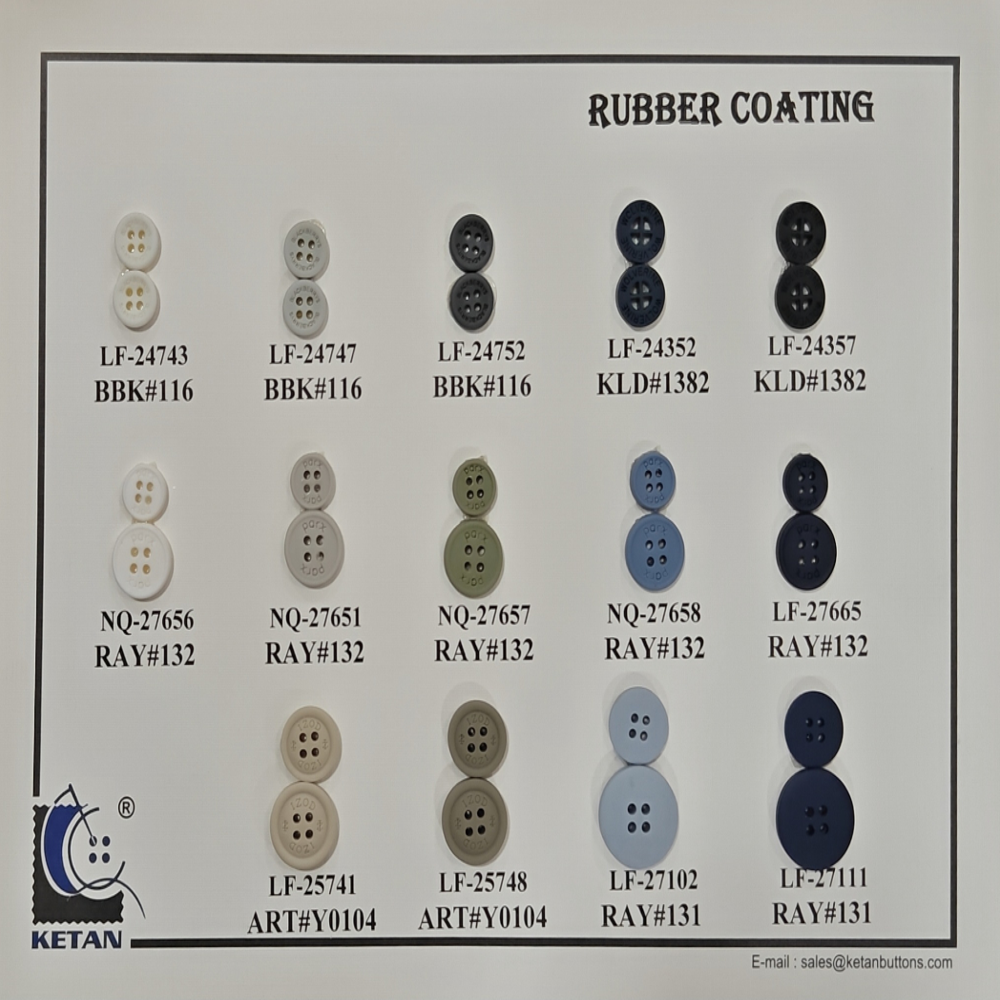 Imitation Rubber Button - Color: Available In Different Color