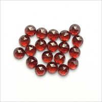 4mm Natural Garnet Rose Cut Round Cabochons Loose Gemstones