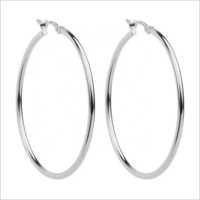 925 Sterling Silver Handmade Simple Round Wire Hoop Earrings