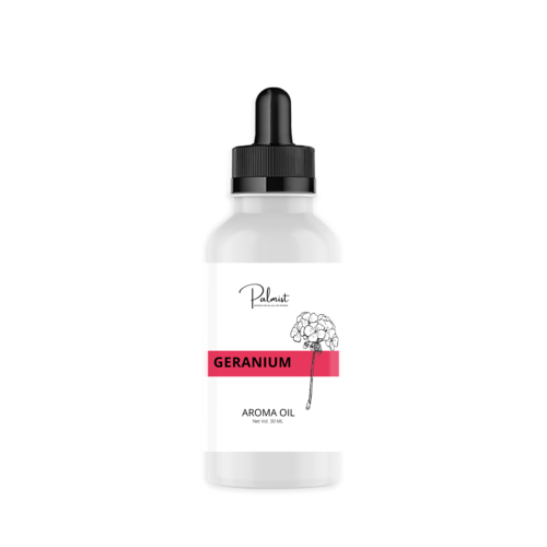 Palmist Geranium Aroma Oil - 20ml Floral Essential Oil | Boosts Memory, Provides Pain Relief, Made from Herbal Extracts