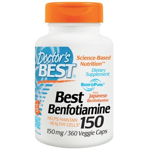Doctors Best Benfotiamine 150, 150 mg 360 Veggie Caps
