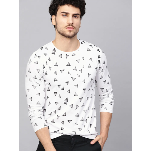 Mens Round Neck Printed T-Shirts Gender: Male