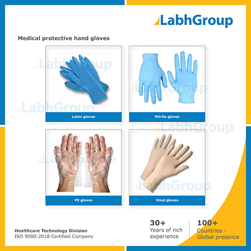 Medical Disposable Protective Hand Gloves - Examination Hand Gloves (Latex, Nitrile, PE, Vinyl)