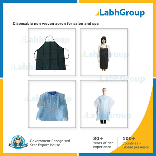 Disposable Non-woven Apron for Salon and Spa By LABH PROJECTS PVT. LTD.