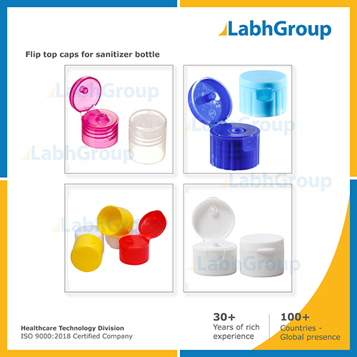 Flip Top Caps for Sanitizer Bottle