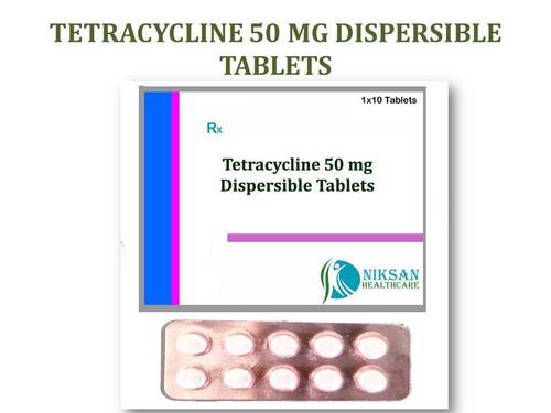 TETRACYCLINE 50 MG DISPERSIBLE TABLETS