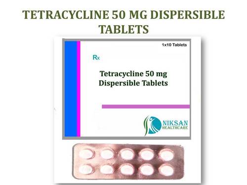 Tetracycline 50 Mg Dispersible Tablets General Medicines