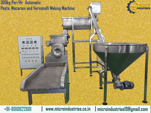 Automatic Pasta Macaroni Making Machine Capacity: 300-320 Kg/Hr